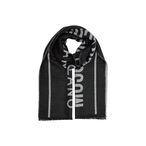 MOSCHINO Шерсть Трикотаж Шарфы Черный Мужской