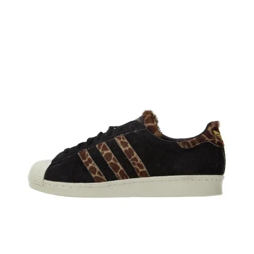 Adidas Originals Superstar Series 80s XLARGE Giraffe Low Top Скейтборд Кроссовки Унисекс Черный Белый