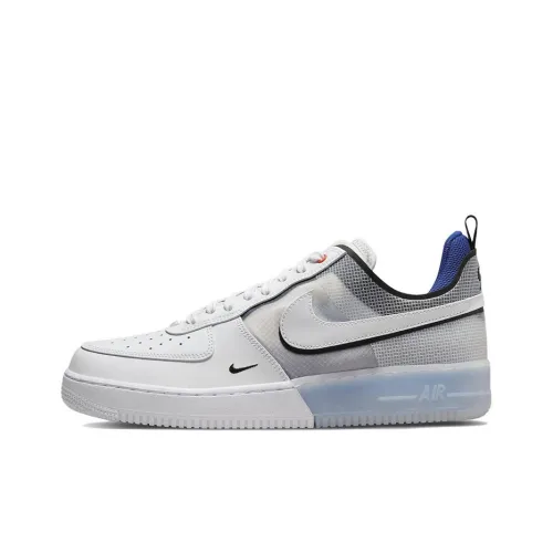 Nike Air FORCE 1 React Low Топ Скейтборд Кроссовки Мужские Серый Белый Синий