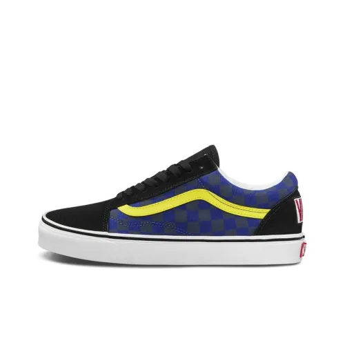 Vans Old Skool Collection Низкие Кроссовки для Скейтбординга Унисекс Черные Синие