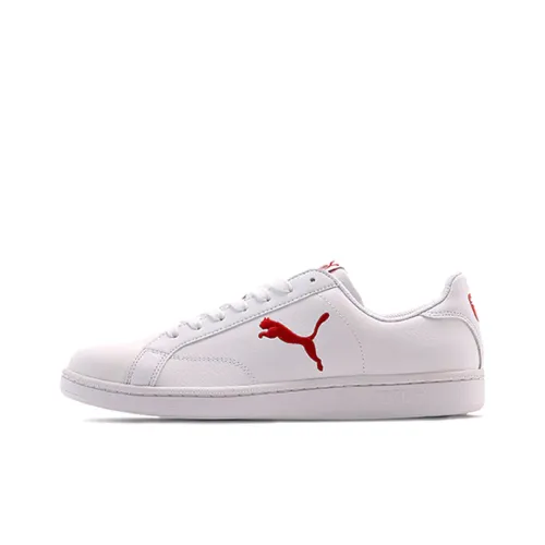 PUMA Smash Cat L Low Топ Скейтборд Кроссовки Унисекс Белый Красный