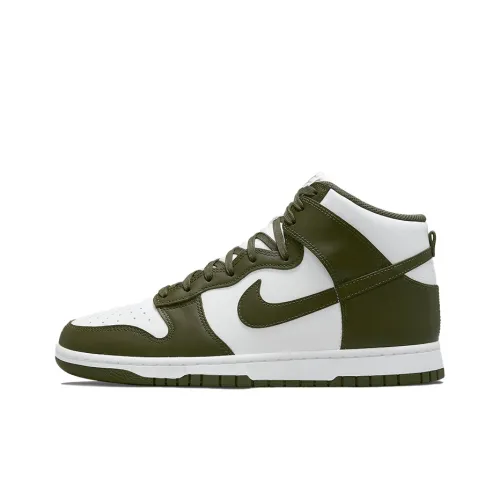 Nike Dunk High Ретро 'Cargo Khaki' Высокие Скейтбординг Кроссовки Мужские Армейский Зеленый