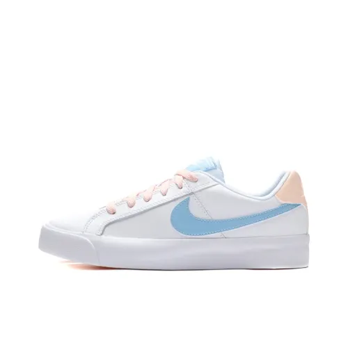 Nike Court Royale Low Топ Скейтборд Кроссовки Женские Синий Белый Розовый