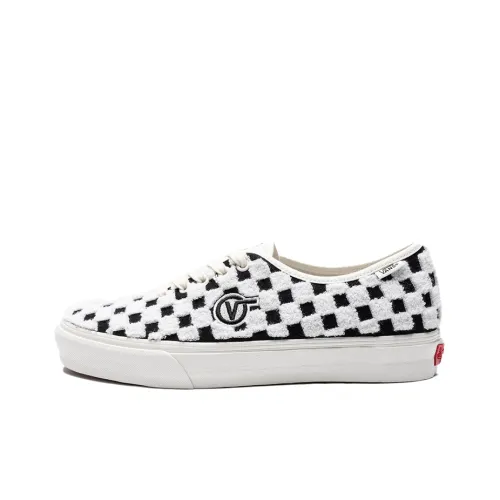 VANS Authentic One Piece LX Low Топ Скейтборд Кроссовки Унисекс Черный Белый Шерпа Шахматный Узор