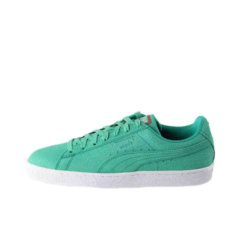 PUMA Suede Caribbean Легкий Баланс Низкий Топ Скейтбординг Кроссовки Мужские Зеленые