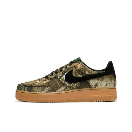 Nike Air FORCE 1 REALTREE совместная линейка противоскользящие и устойчивые к истиранию низкие скейтборд-кроссовки унисекс умбра