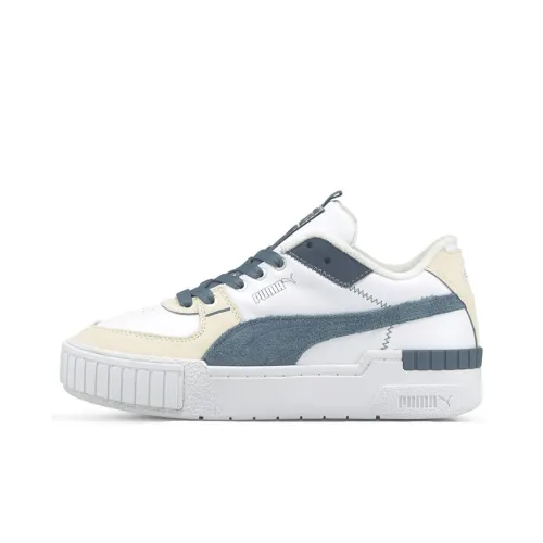 PUMA Cali Series Sport Low Топ Кроссовки для скейтбординга Женские Белые Синие