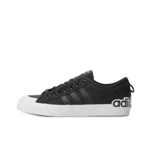 Adidas Originals NIZZA Slip-on Resistant Low Top Скейтборд Кроссовки Унисекс Black Crystal White
