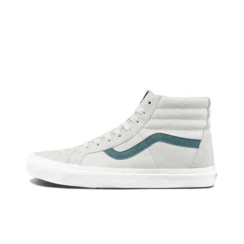 VANS SK8 Амортизация Устойчивый к истиранию Легкий Высокий Топ Скейтборд Кроссовки Unisex Light Серый