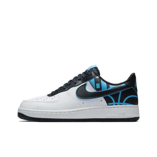 Nike Air Force 1 07 Air Force 1 Anti-Slip Lightweight Low Top Скейтбординг Кроссовки Мужские Черный Синий Белый