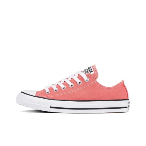 Converse Chuck Taylor All Star Slip-Resistant Abrasion-Resistant Breathable Low-Top Skateboard Shoes Unisex Coral Red Конверс Чук Тейлор Ол Стар Анти-Слип Анти-Абразивный Дышащие Низкие Кроссовки для Скейтбординга Унисекс Кораллово-Красный