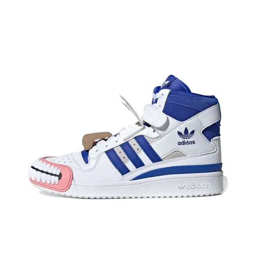 Kerwin Frost x adidas originals FORUM High 'Humanarchives' Высокие Скейтборд Кроссовки Unisex Белый Синий