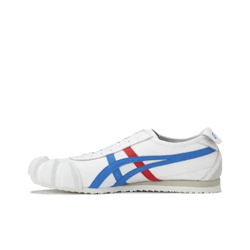 Onitsuka Tiger Dentigre Покрытие Устойчивое к истиранию Низкий Топ Скейтборд Кроссовки Унисекс Синий Белый
