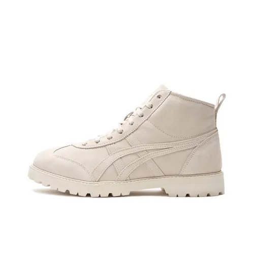 Onitsuka Tiger Rinkan Boot PF Термический Баланс Легкий MID Топ Скейтборд Кроссовки Унисекс Овсяный