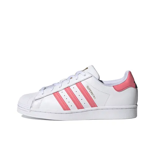 Adidas Originals Superstar W Low Топ Скейтборд Кроссовки Женские Белые Красные