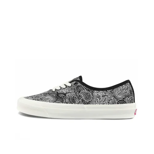 VANS Authentic Series Low Топ Скейтборд Кроссовки Унисекс Черный Белый
