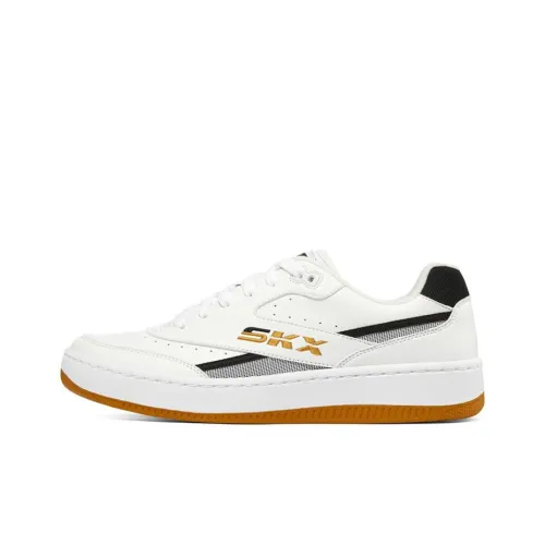 Skechers Sport Court 92 Low Топ Скейтборд Кроссовки Мужские Белый Черный