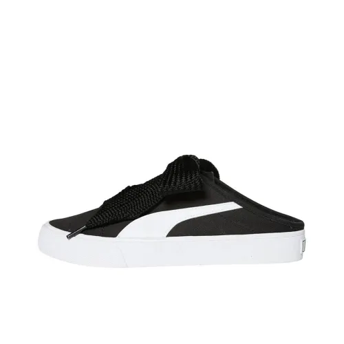 PUMA Bari Mule Лента Балансированный Легкий Низкий Топ Скейтбординг Кроссовки Женские Черный Белый