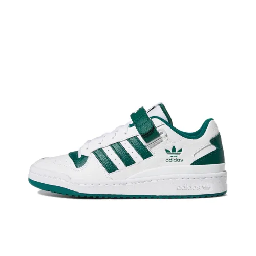 Adidas Originals FORUM Low Топ Скейтборд Кроссовки Унисекс Белый Зеленый