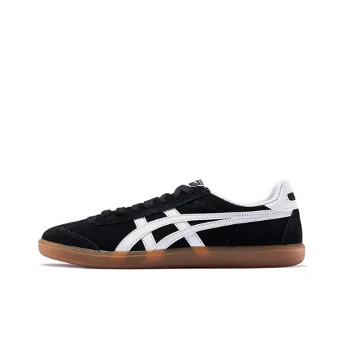 Onitsuka Tiger Tokuten Покрытие Slip-Resistant Balance Lightweight Low-Top Скейтборд Кроссовки Unisex Черный Белый