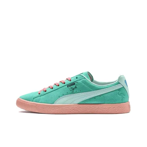 PUMA Clyde OG South Beach Low Top Скейтборд Кроссовки Унисекс Зеленый