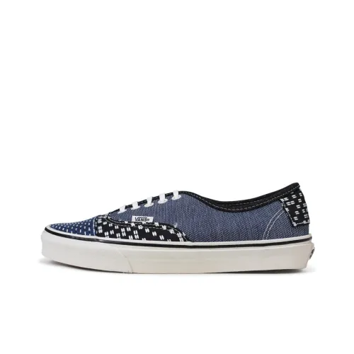 VANS Authentic Classic Low-Top Скейтборд Кроссовки Унисекс Черный Синий