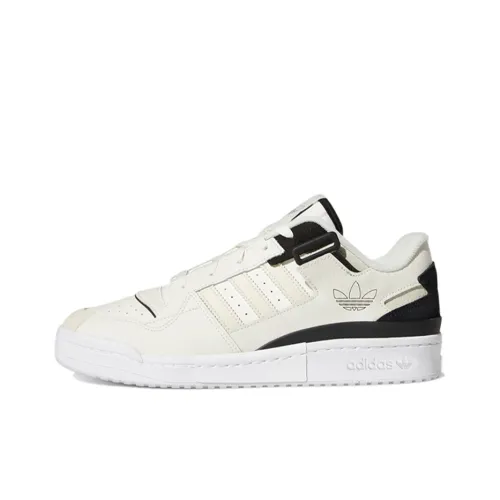 Adidas Originals FORUM Exhibit Покрытие Устойчивое к истиранию Легкий Низкий Топ Скейтборд Кроссовки Унисекс Кремово-белый