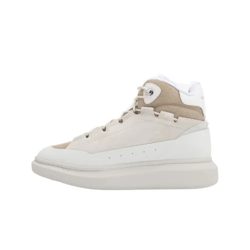 Alexander McQueen Устойчивые к истиранию высокие кроссовки для скейтбординга Мужские Экрю