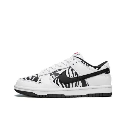 nike Dunk Зебра Slip Resistant Abrasion Resistant Легкий Низкий Топ Скейтборд Кроссовки Мужской Белый и Черный Зебра