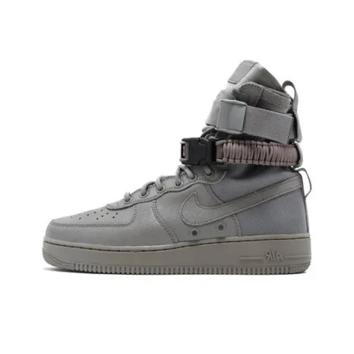 Nike Air Force 1 Пыль GREY Высокий Топ Скейтбординг Кроссовки Мужские Серые