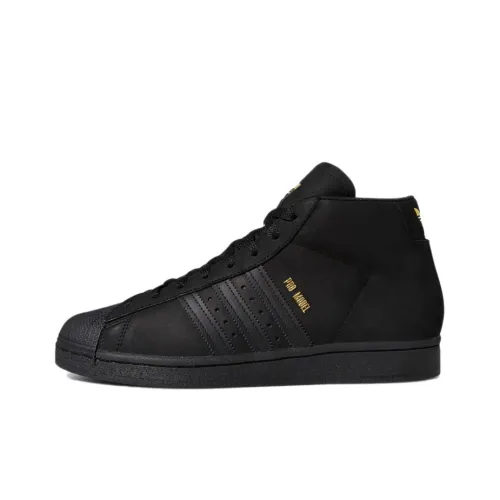 Adidas Originals Pro Model Abrasion Resistant MID Топ Скейтборд Кроссовки Мужские Черные