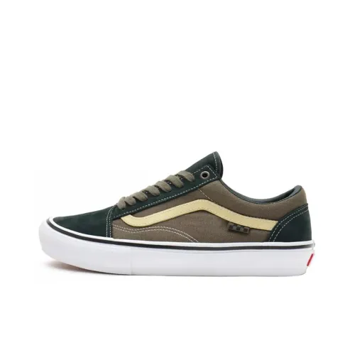 Vans Old Skool Collection Низкие Кроссовки для Скейтбординга Унисекс Коричнево-Зеленые