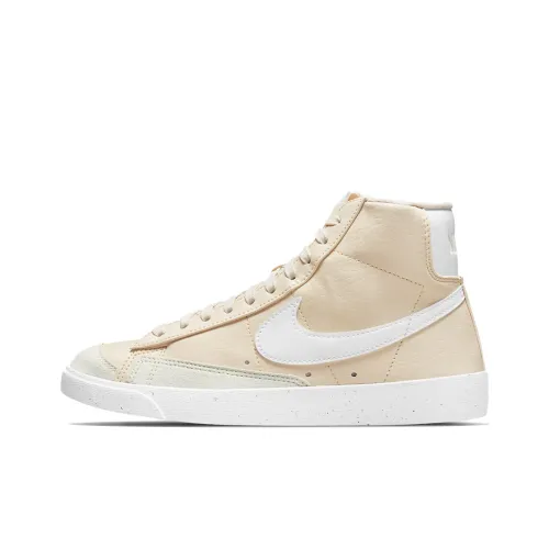Nike Blazer LX 'Кокосовое молоко' Покрытие Slip-resistant и Abrasion-resistant MID Топ Скейтборд Кроссовки Мужской Хаки