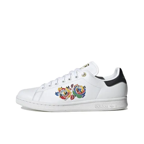 Adidas Originals StanSmith Slip Resistant Abrasion Resistant Низкие Кроссовки для скейтбординга Женские Белые Черные