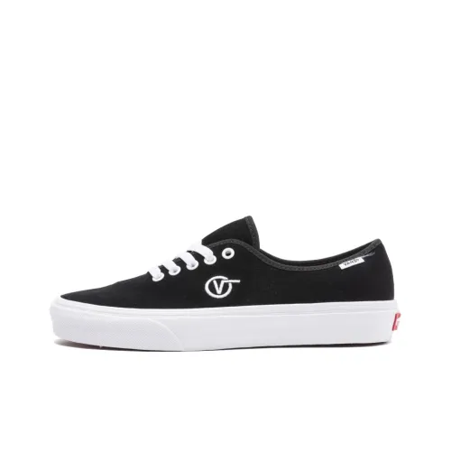 Vans Authentic Series ONE PIECE Suede Низкие Кроссовки для скейтбординга Унисекс Черные