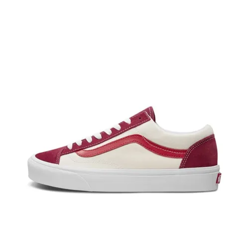 VANS Style 36 Low Топ Скейтборд Кроссовки Унисекс Красный Белый