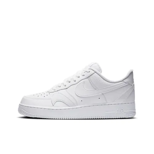 Nike Air Force 1 07 Lv8 Покрытие Slip-Resistant Низкий Топ Скейтбординг Кроссовки Мужские Чисто Белые