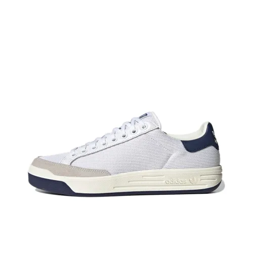 Adidas Originals Rod Laver Аbrasion Resistant Низкие Кроссовки для скейтбординга Унисекс Белый Серый Синий