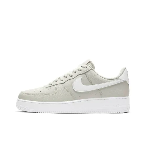 Nike Air Force 1 '07 Slip Resistant Abrasion Resistant Shock Absorbers Низкий Топ Скейтбординг Мужской Серый Белый
