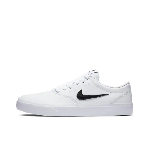 Nike SB Charge PRM Slip-Resistant Abrasion-Resistant Low-Top Skateboard Shoes Unisex White Black
