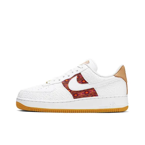 Nike Air Force 1 Low Топ Скейтборд Кроссовки Мужские Красные Тканевые Вязаные