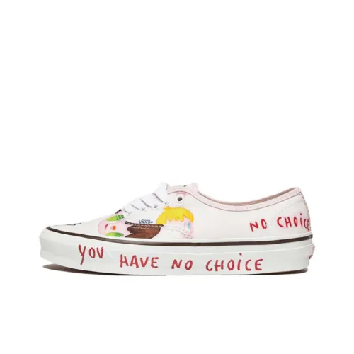 Javier Calleja x VANS Authentic Series Vault OG LX Low Топ Скейтборд Кроссовки Унисекс Белый