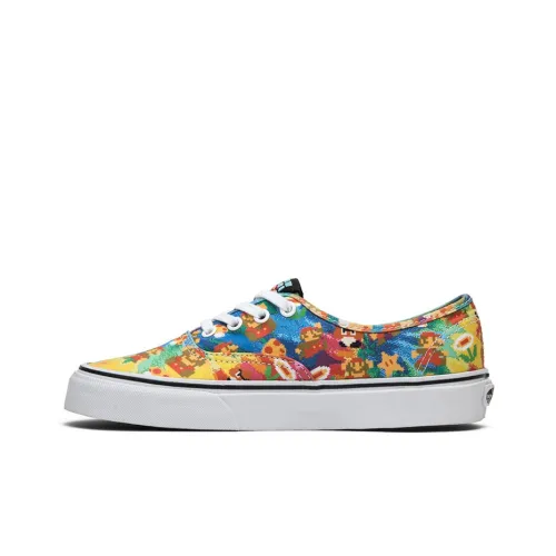 NINTENDO x Vans Authentic Low Top Скейтборд Кроссовки Unisex Blue