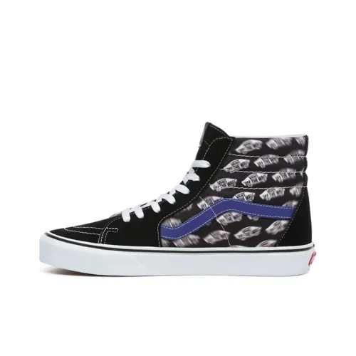 VANS SK8 High Топ Скейтборд Кроссовки Унисекс Черный Белый