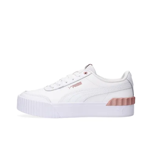 PUMA Carina Series Low Топ Скейтборд Кроссовки Женские Белые