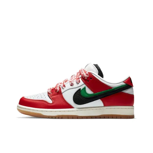 Рамка Skate x Nike Dunk SB Low Топ Кроссовки для скейтбординга Унисекс Белый Красный