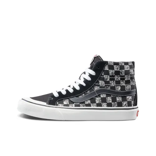 VANS SK8 High Топ Скейтборд Кроссовки Унисекс Черный Белый