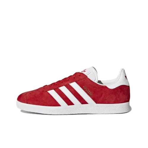 Adidas Originals Gazelle Low Топ Скейтборд Кроссовки Мужские Красные Белые