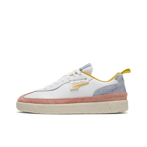 KIDSUPER STUDIOS X PUMA OSLO Городской Скейтборд Низкие Кроссовки Унисекс Белый Персик Розовый