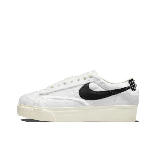 Nike Blazer Low Top Скейтборд Кроссовки Платформа Женские Белые